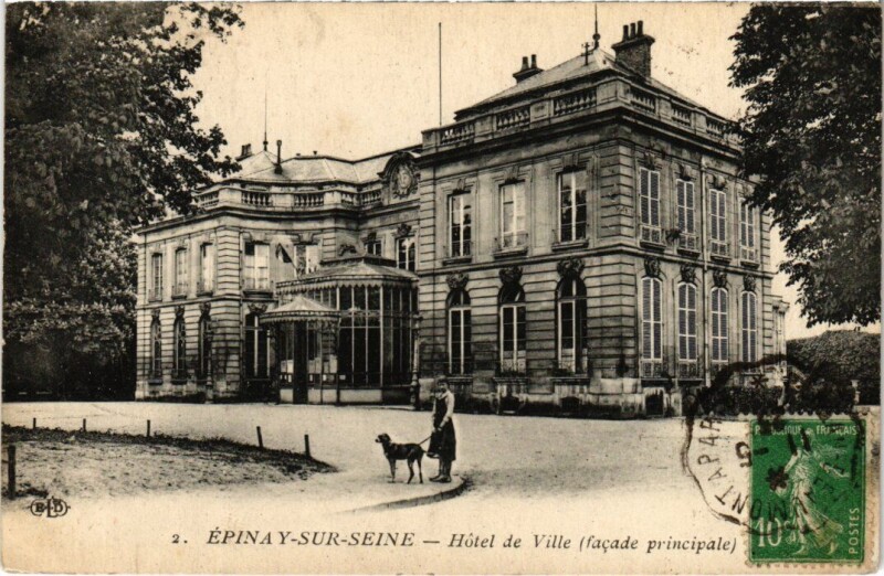 Carte postale ancienne Epinay Hotel de Ville