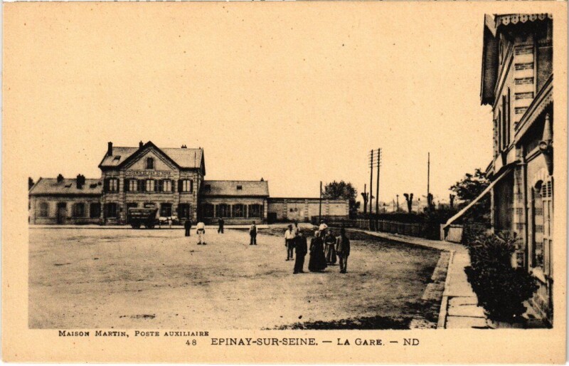 Carte postale ancienne Epinay La Gare
