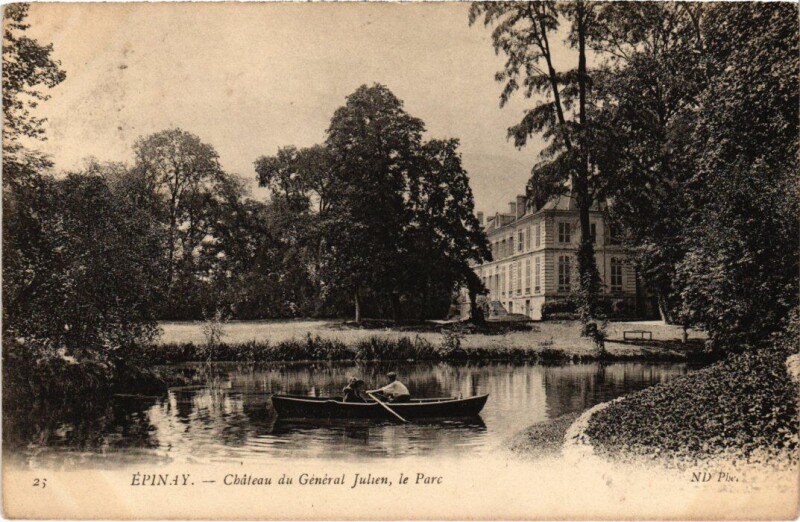 Carte postale ancienne Epinay Chateau du General Julien le Parc
