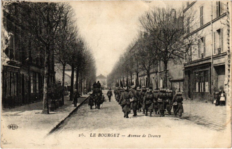 Carte postale ancienne Le Bourget Avenue de Drancy au Bourget