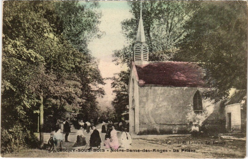 Carte postale ancienne Clichy Notre Dame des Anges La Priere