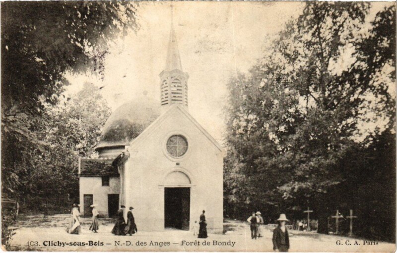 Carte postale ancienne Clichy Notre Dame des Anges