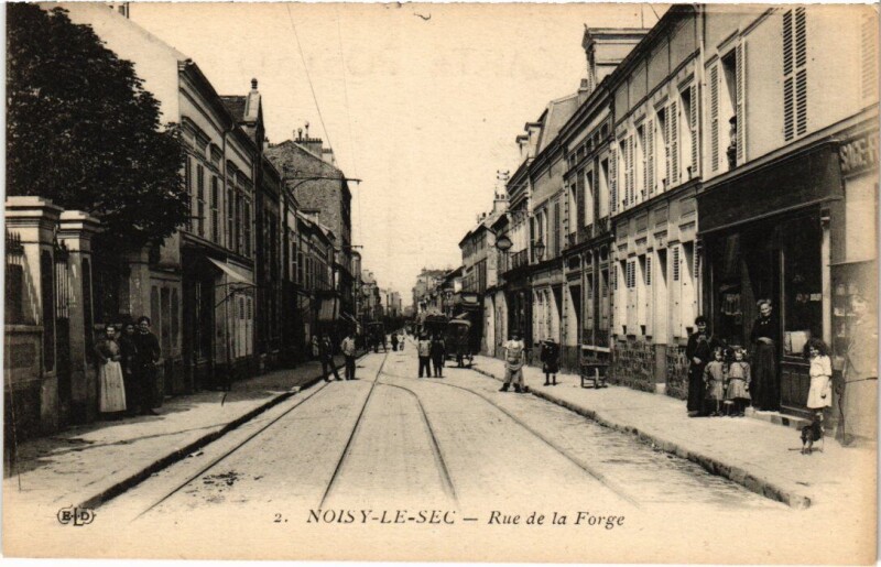Carte postale ancienne Noisy le Sec Rue de la Forge à Noisy-le-Sec