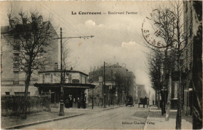 Carte postale ancienne La Courneuve Boulevard Pasteur à La Courneuve