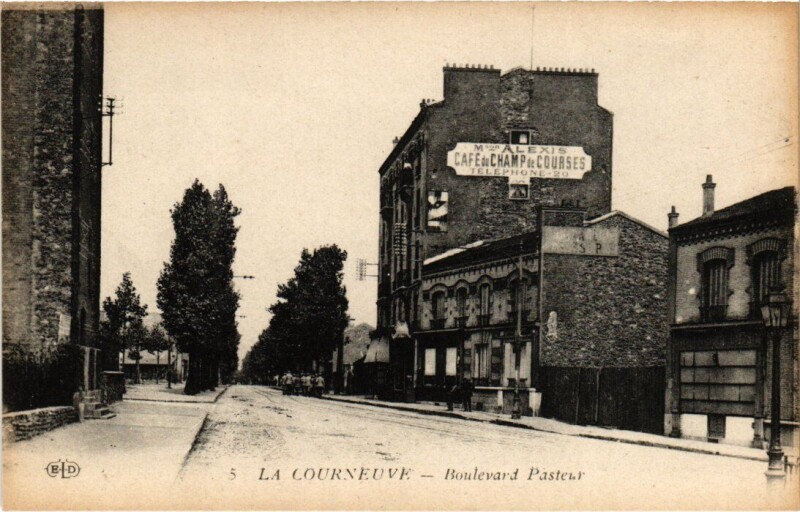Carte postale ancienne La Courneuve Boulevard Pasteur à La Courneuve