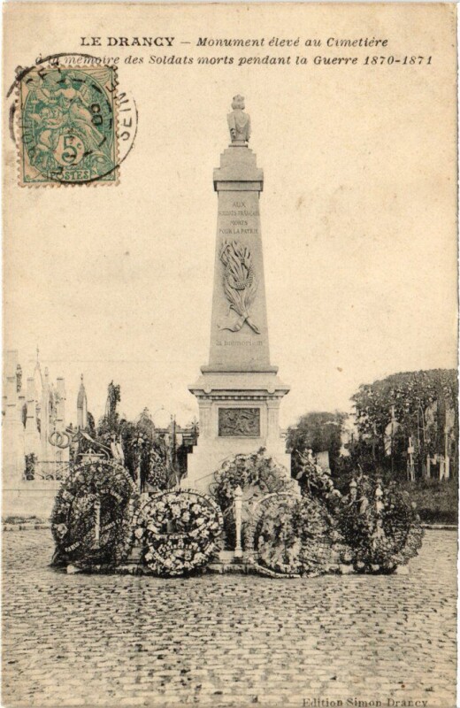 Carte postale ancienne Drancy Monument aux Morts à Drancy