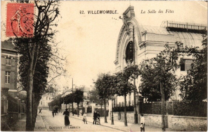 Carte postale ancienne Villemomble Salle des Fetes à Villemomble