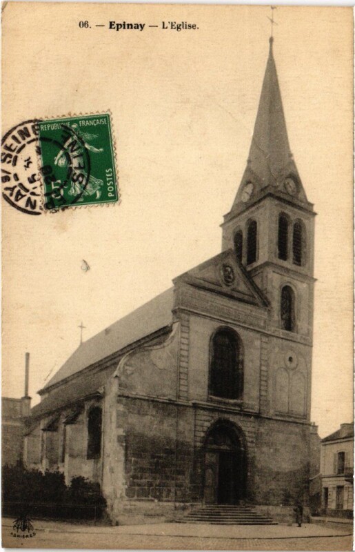 Carte postale ancienne Epinay Eglise