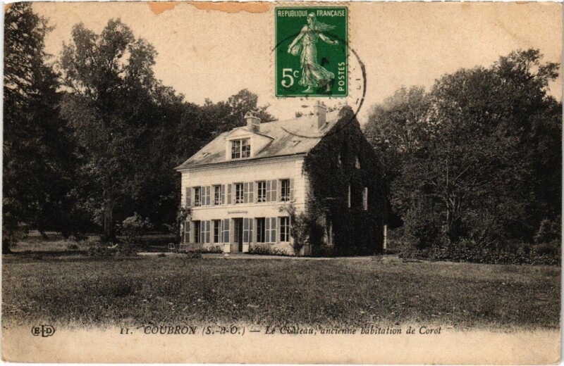 Carte postale ancienne Coubron Le Chateau à Coubron