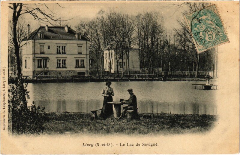 Carte postale ancienne Livry Gargan Le Lac de Sevigne à Livry-Gargan