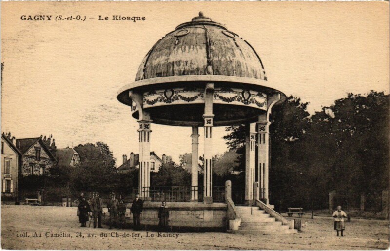 Carte postale ancienne Gagny Le Kiosque à Gagny