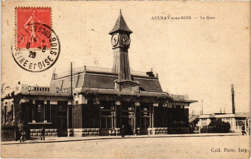 Carte postale ancienne Aulnay La Gare