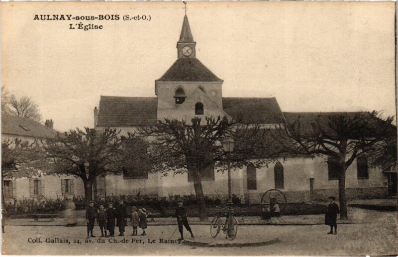 Carte postale ancienne Aulnay Eglise