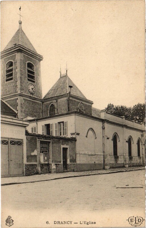 Carte postale ancienne Drancy Eglise à Drancy