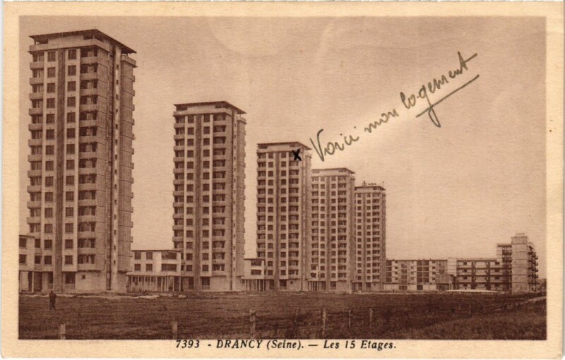 Carte postale ancienne Drancy Les 15 Etages à Drancy
