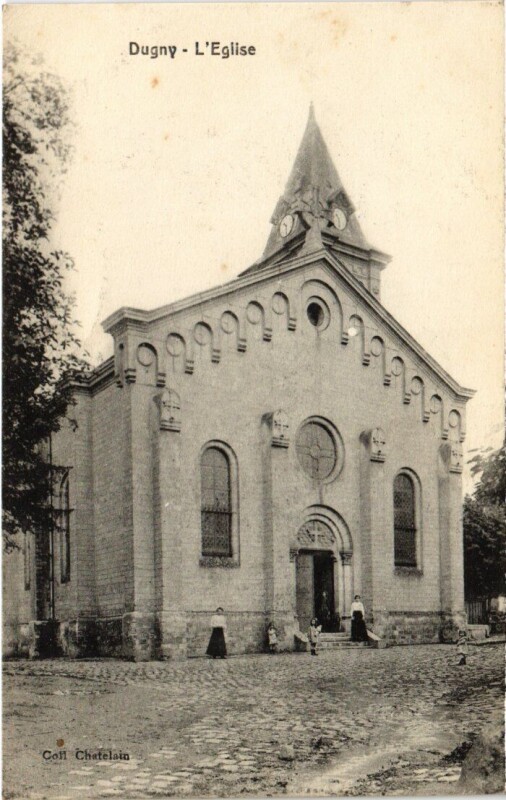 Carte postale ancienne Dugny Eglise à Dugny