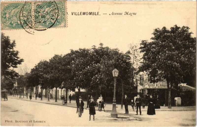 Carte postale ancienne Villemomble Avenue Magne à Villemomble