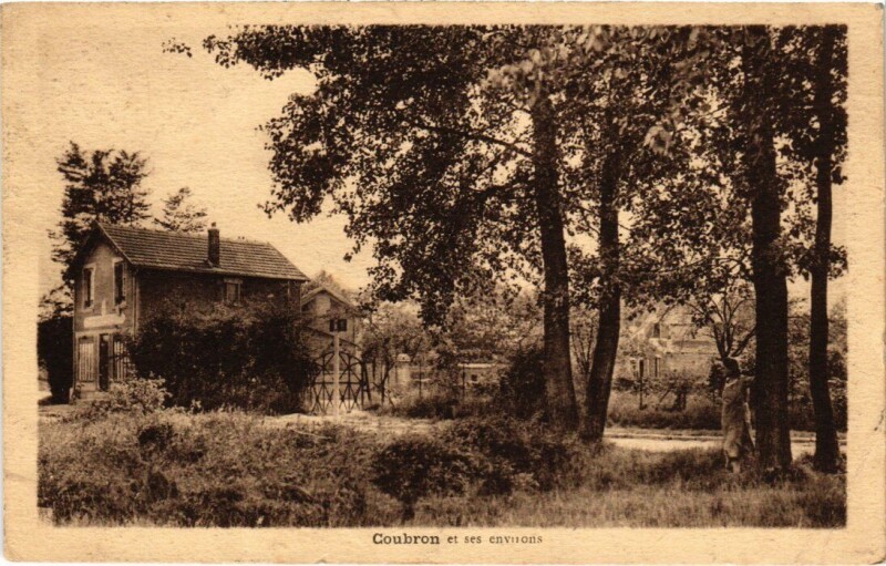 Carte postale ancienne Coubron et ses environs à Coubron