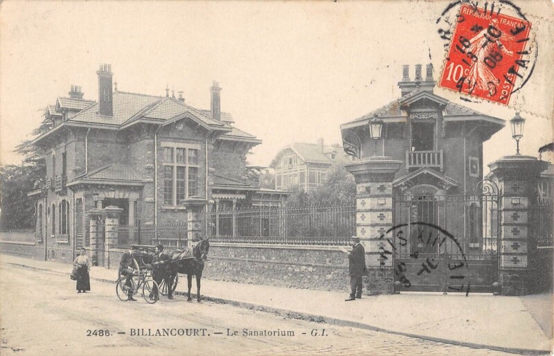 Carte postale ancienne Billancourt Le Sanatorium