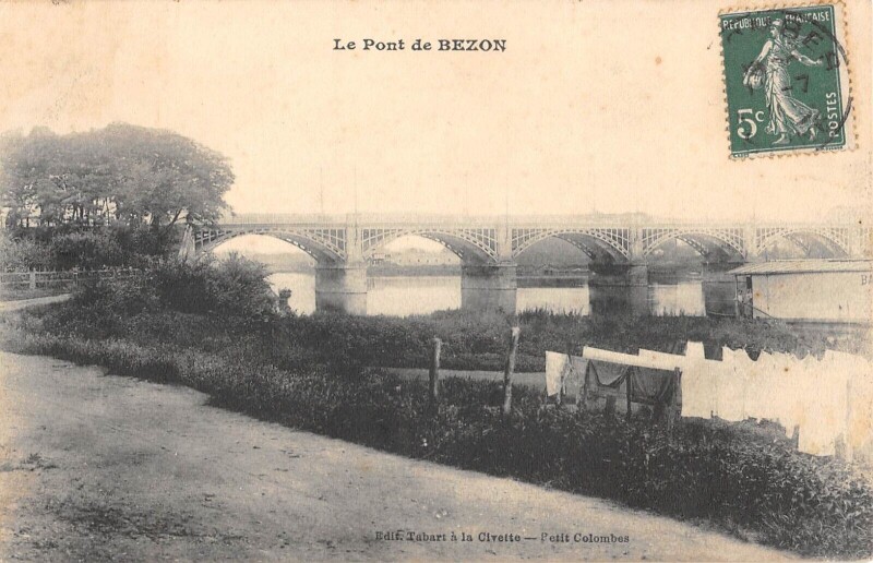 Carte postale ancienne Le Pont De Bezon