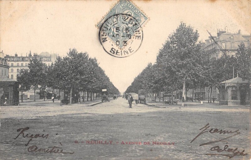Carte postale ancienne Neuilly - Avenue De Neuilly
