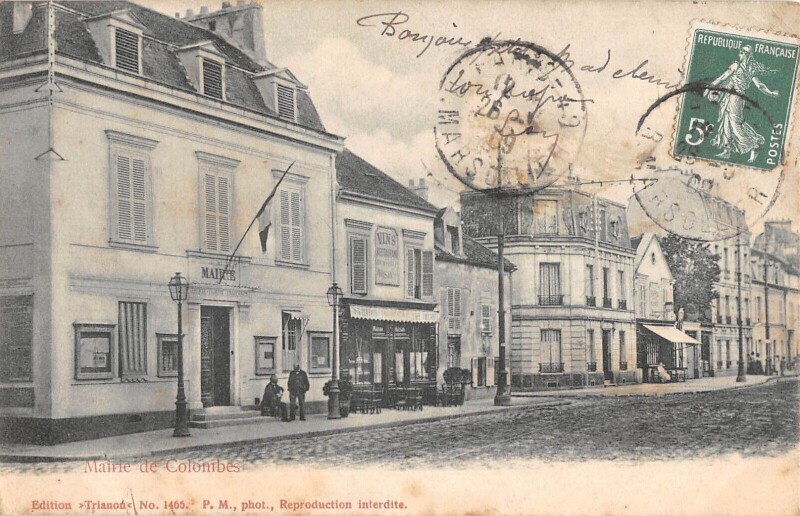 Carte postale ancienne Mairie De Colombes à Colombes