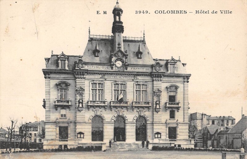 Carte postale ancienne Colombes - Hotel De Ville à Colombes