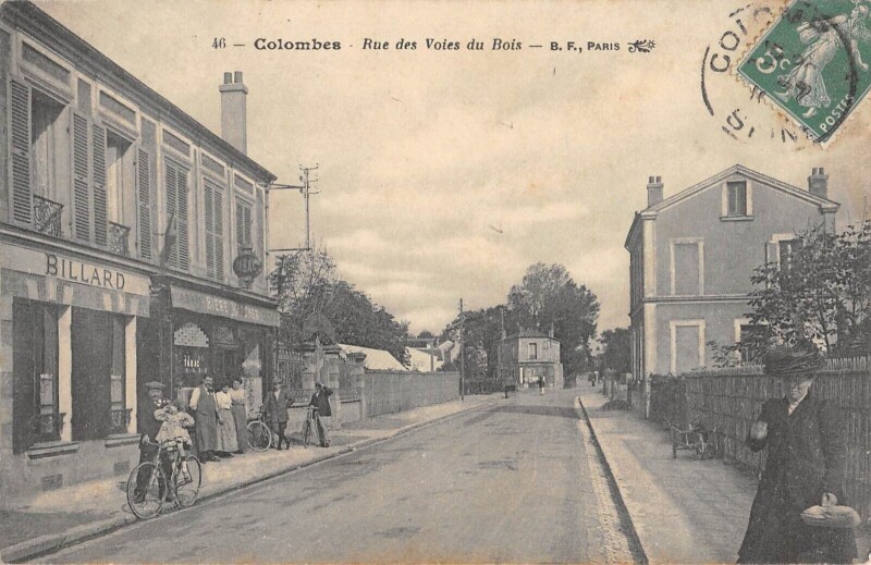 Carte postale ancienne Colombes / Rue Des Voies Du Bois à Colombes
