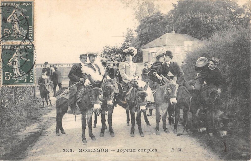 Carte postale ancienne Robinson - Joyeux Couple