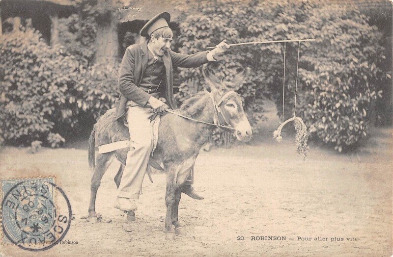 Carte postale ancienne Robinson / Pour Aller Plus Vite