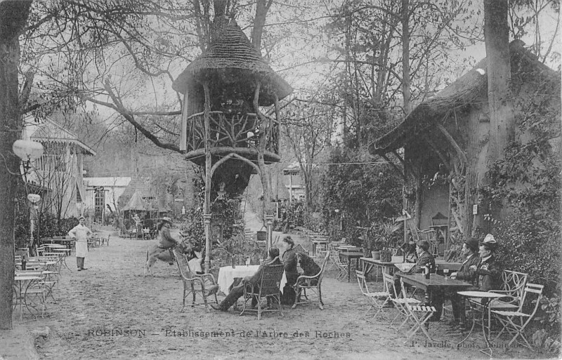 Carte postale ancienne Robinson - Etablissement De L'Arbre Des Roches