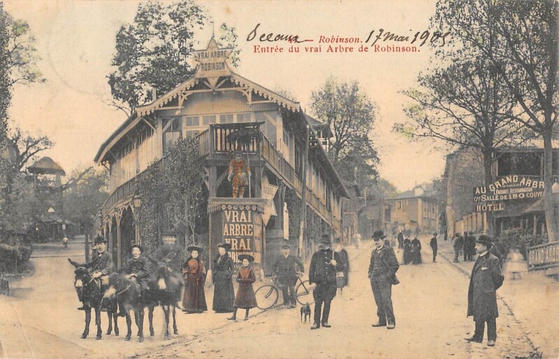 Carte postale ancienne Robinson / Entree Du Vrai Arbre De Robinson