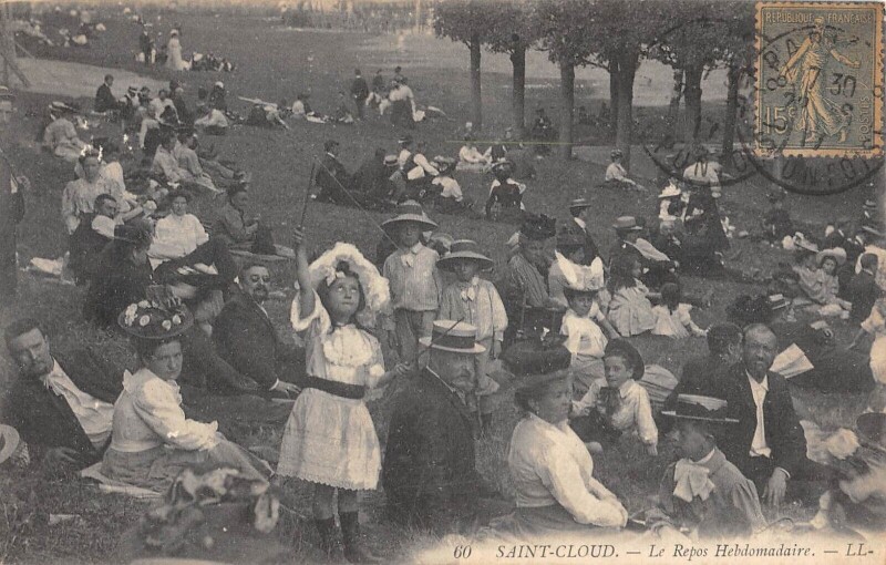 Carte postale ancienne Saint Cloud - Le Repos Hebdomadaire à Saint-Cloud