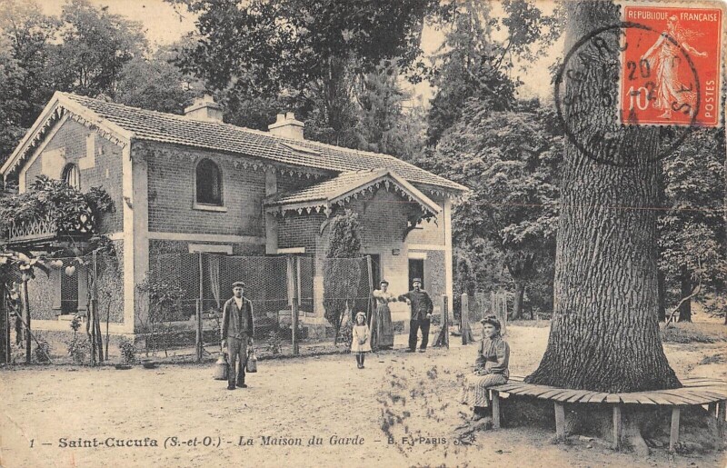 Carte postale ancienne Saint Cucufa - La Maison Du Garde