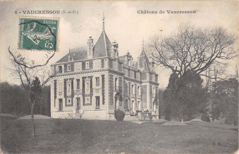Carte postale ancienne Chateau De Vaucresson à Vaucresson