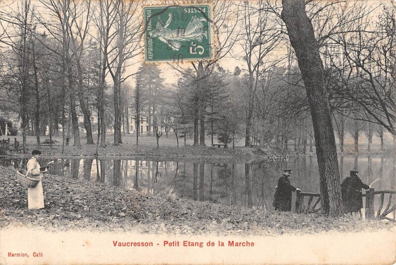 Carte postale ancienne Vaucresson - Petit Etang De La Marche à Vaucresson