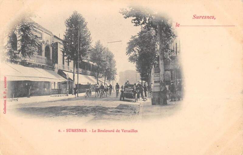 Carte postale ancienne Suresnes - Boulevard De Versailles à Suresnes