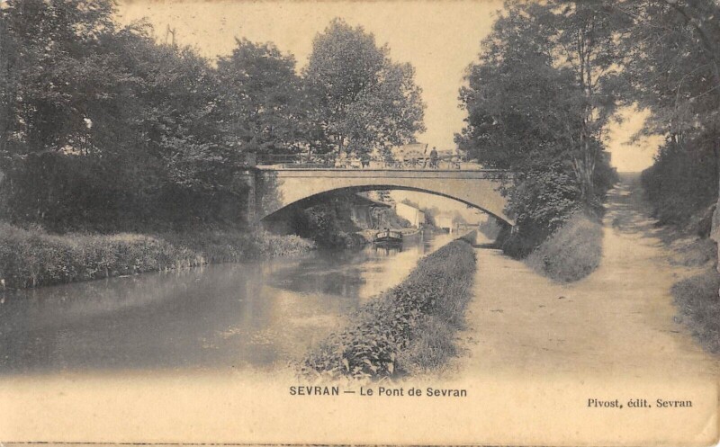 Carte postale ancienne Sevran - Le Pont De Sevran à Sevran