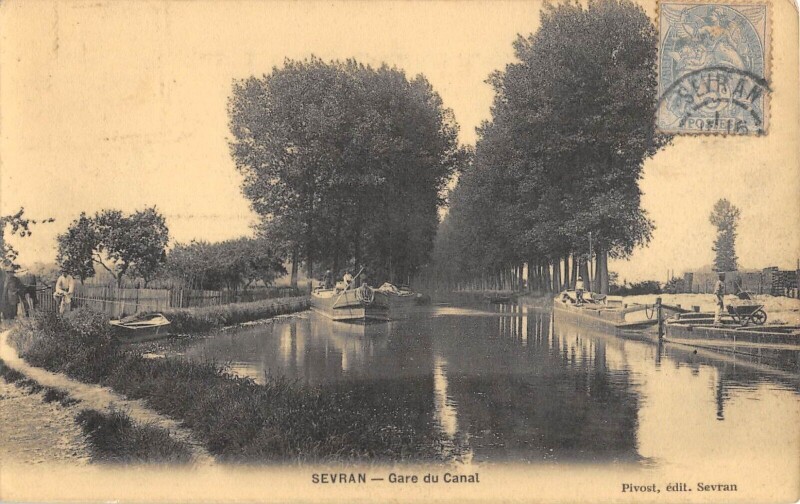 Carte postale ancienne Sevran - Gare Du Canal à Sevran