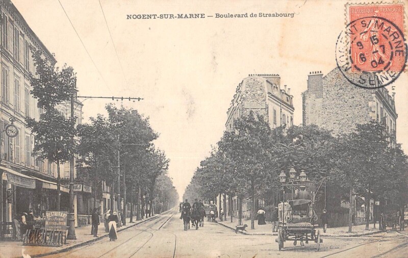 Carte postale ancienne Nogent Sur Marne - Boulevard De Strasbourg à Nogent-sur-Marne