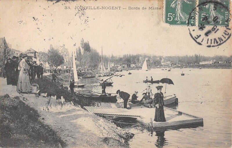 Carte postale ancienne Joinville Le Pont - Bords De Marne à Joinville-le-Pont