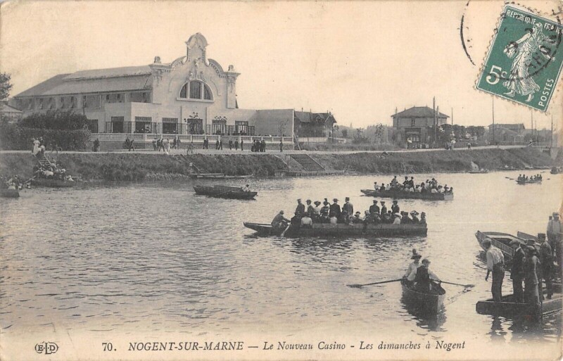 Carte postale ancienne Nogent Sur Marne - Le Nouveau Casino - Les Dimanches A Nogent à Nogent-sur-Marne