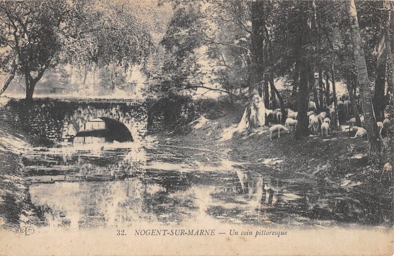 Carte postale ancienne Nogent Sur Marne - Un Coin Pittoresque à Nogent-sur-Marne