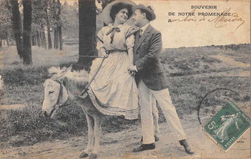 Carte postale ancienne Souvenir De Notre Promenade - Robinson