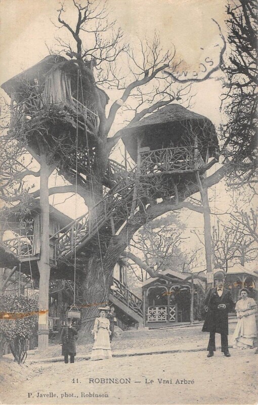 Carte postale ancienne Robinson / Le Vrai Arbre