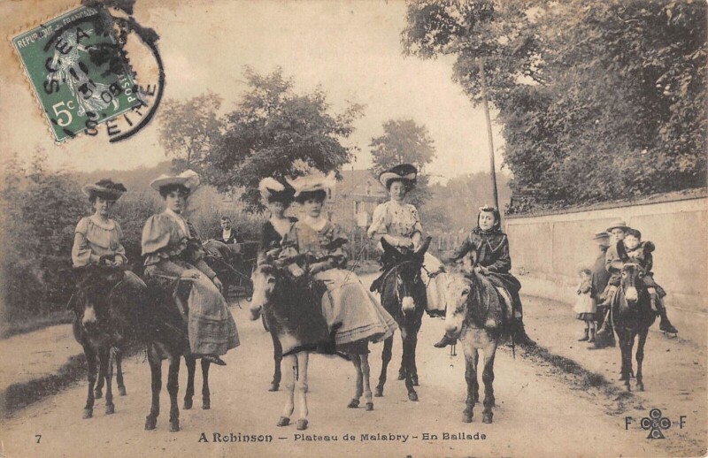Carte postale ancienne A Robinson - Plateau De Malabry - En Ballade