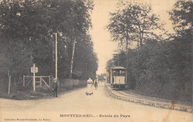 Carte postale ancienne Montfermeil - Entree Du Pays à Montfermeil