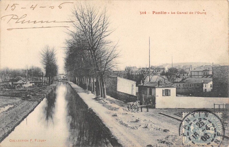 Carte postale ancienne Pantin / Le Canal De L'Ourcq à Pantin