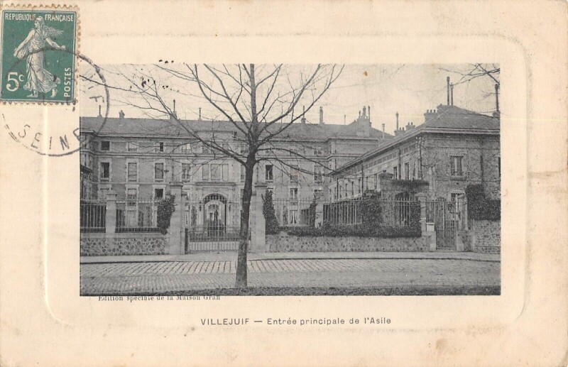 Carte postale ancienne Villejuif - Entree De L'Asile à Villejuif