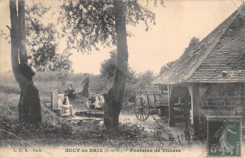 Carte postale ancienne Sucy En Brie / Fontaine De Villiers à Sucy-en-Brie